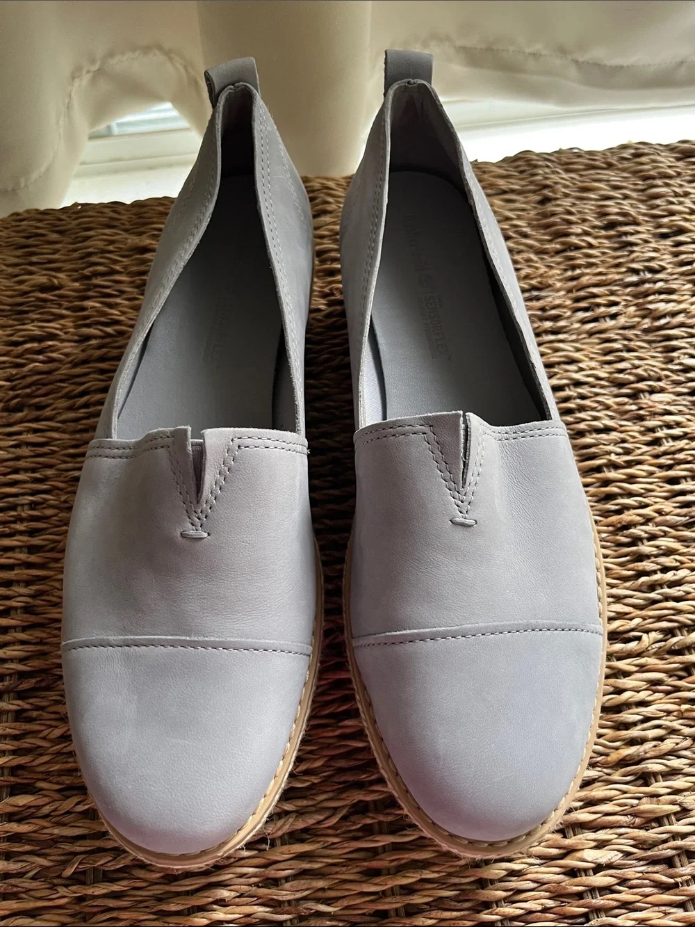 🔹Timberland Women's Emerson Gray Slip-On Espadrille Platform Loafers  NWOT🔹